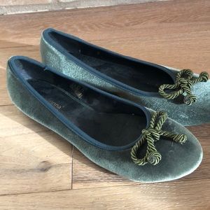 Primadonna Italian Velvet Ballet Flats